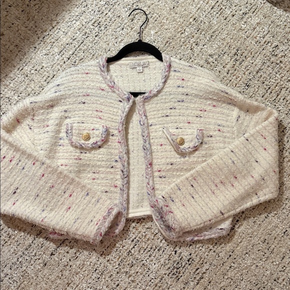 J. Crew Cropped Lady Jacket in Marled Yarn - Picture 14 of 15